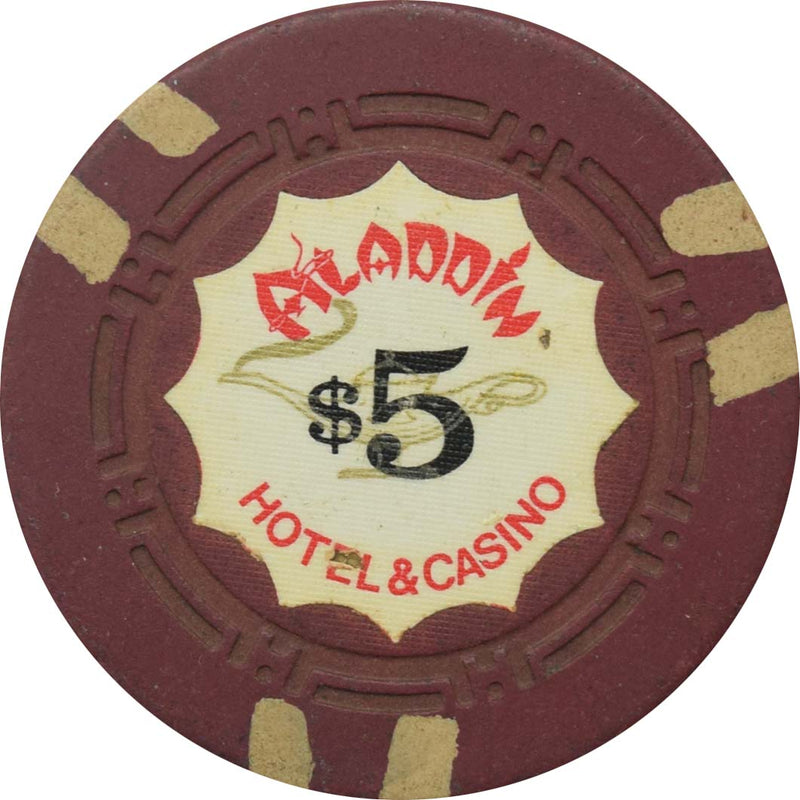 Aladdin Casino Las Vegas Nevada $5 Chip 1972