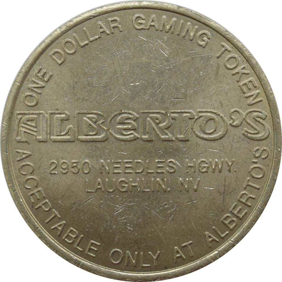 Alberto's Laughlin Nevada $1 Token 1989