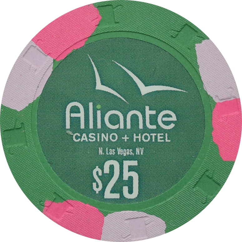 Aliante Casino & Hotel North Las Vegas Nevada $25 Chip 2012