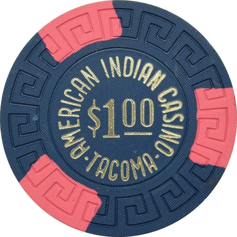 American Indian Casino Tacoma Washington $1 Chip