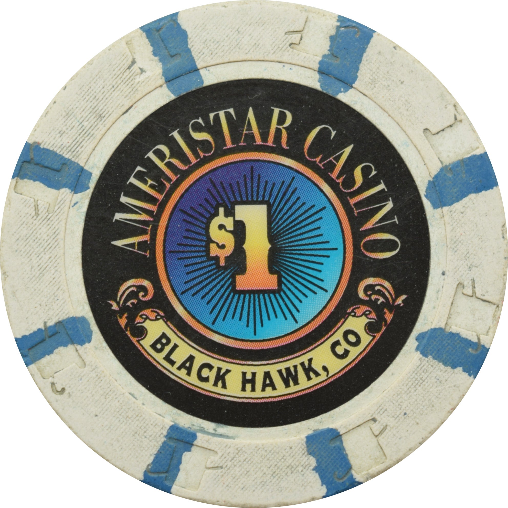 Ameristar Casino Black Hawk Colorado 1 Chip   AmeristarBlackHawk 1 1 