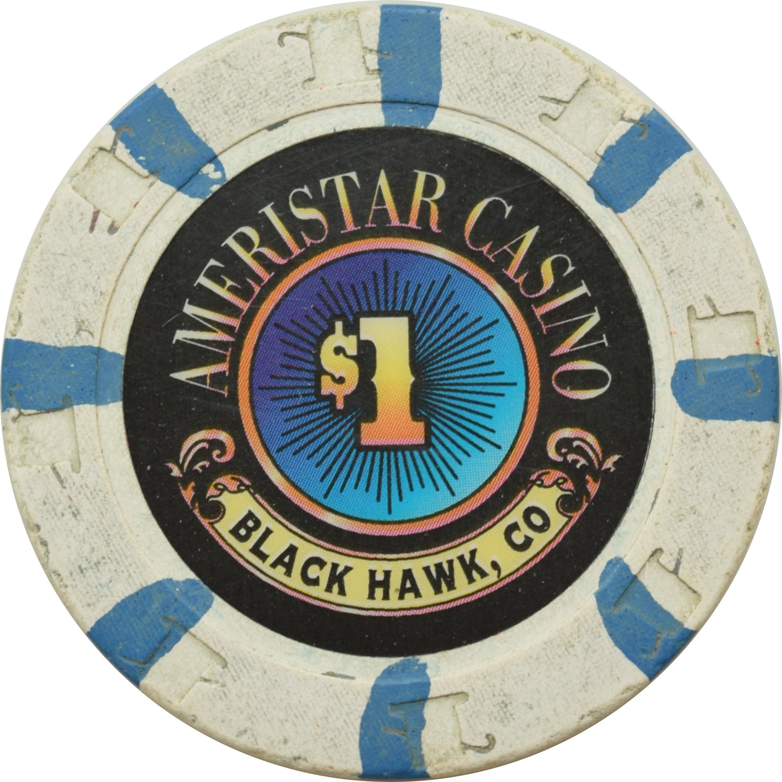 Ameristar Casino Black Hawk Colorado 1 Chip
