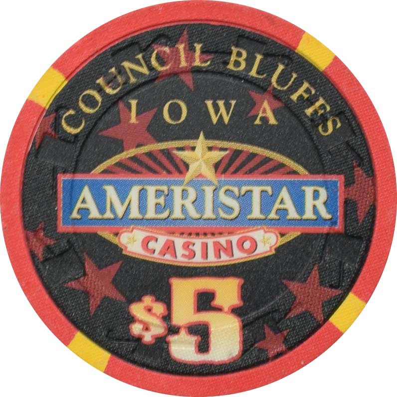 Ameristar Casino Council Bluffs Iowa $5 Grand Opening Chip