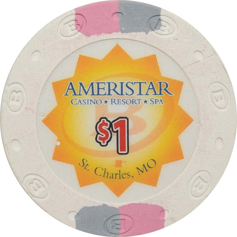 Ameristar - St. Charles Casino St. Charles Missouri $1 Chip