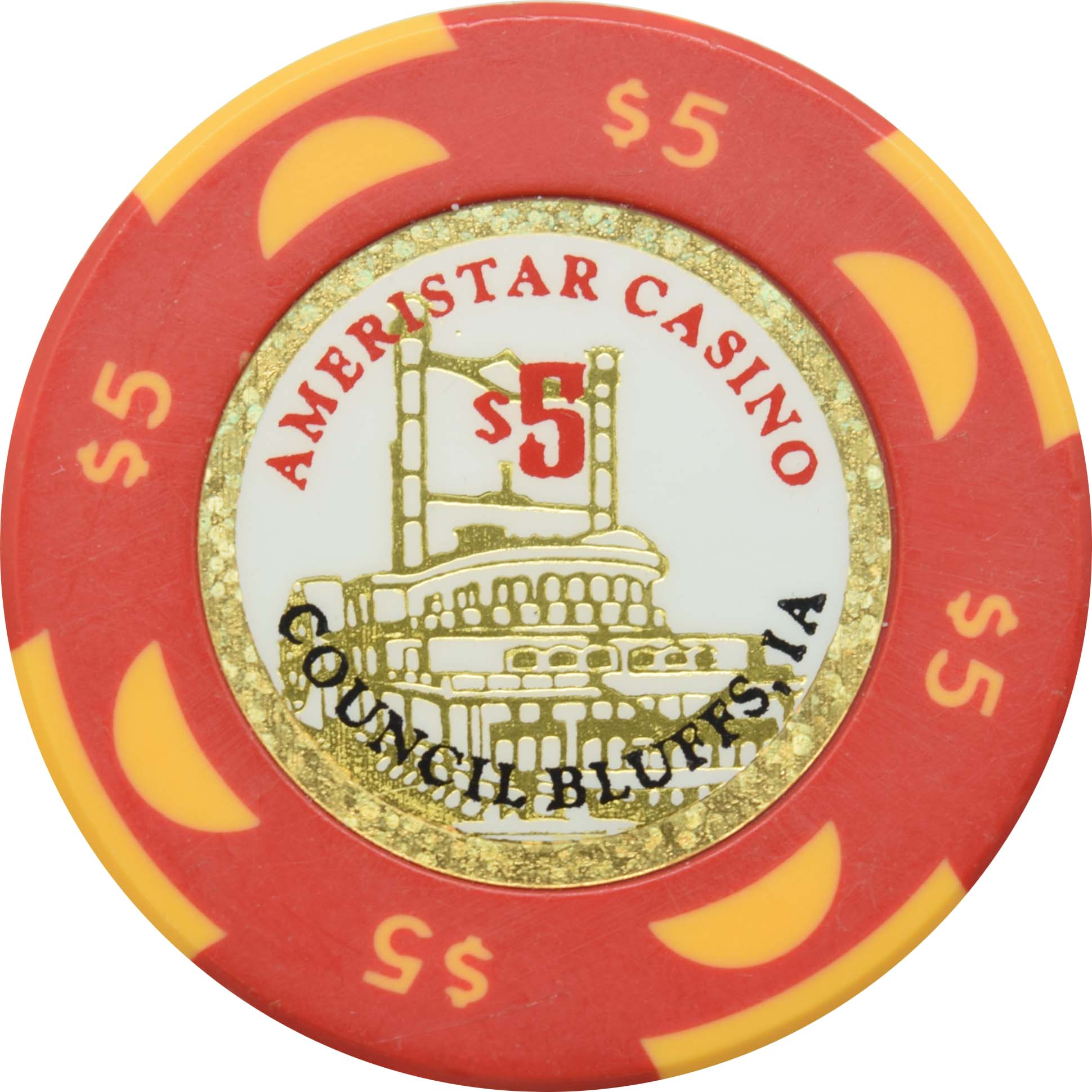 Ameristar Casino Council Bluffs Iowa $5 Chip