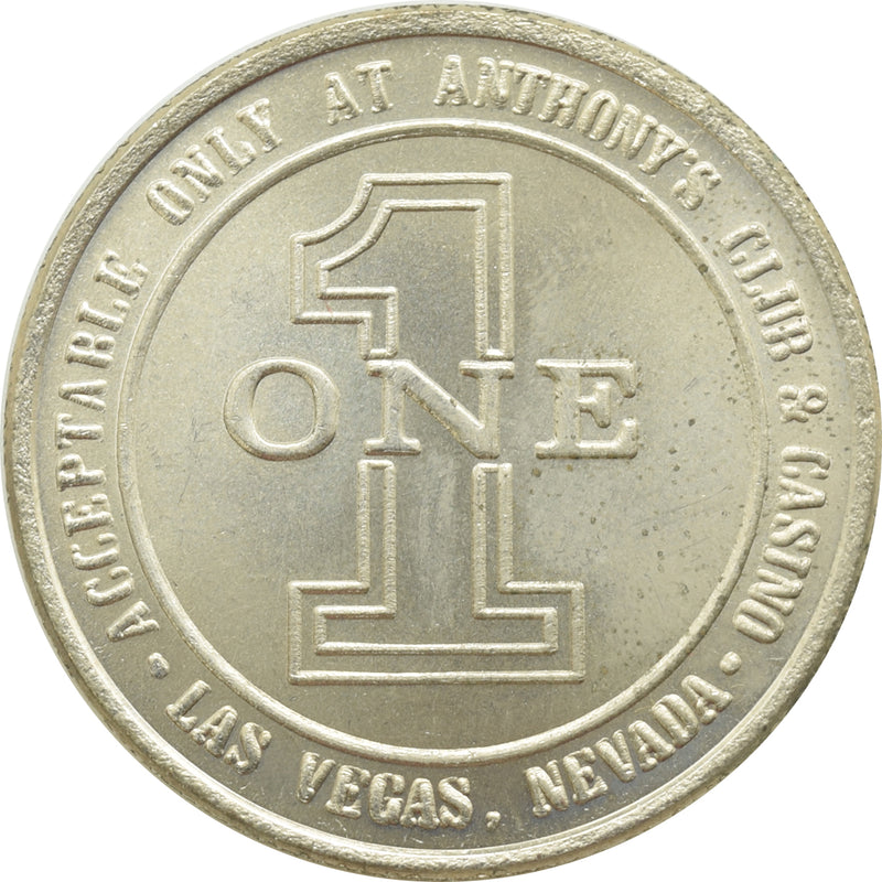 Anthony's Casino Las Vegas NV $1 Token 1989