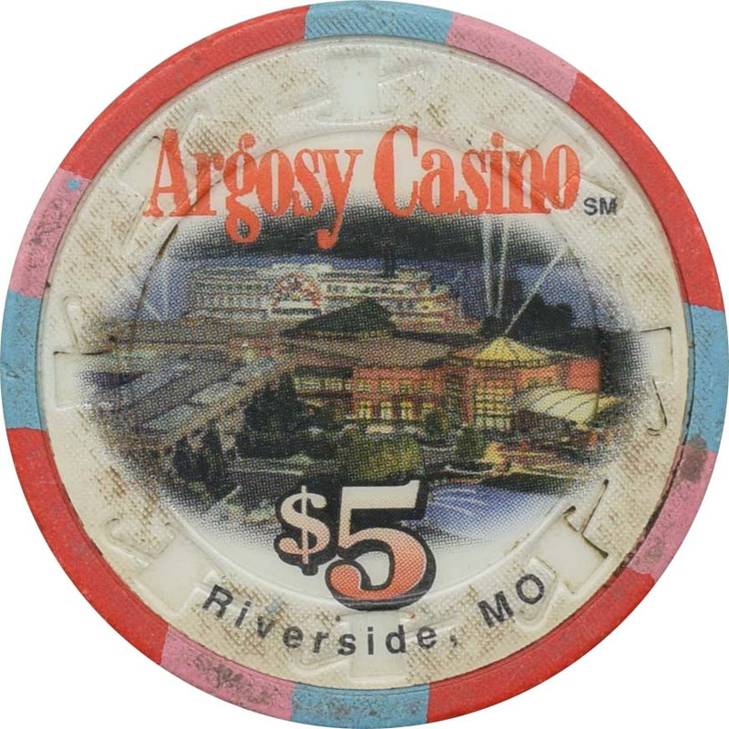 Argosy Casino Riverside Missouri $5 Chip