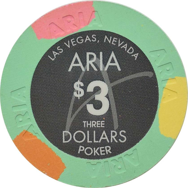 Aria Casino Las Vegas Nevada $3 Chip 2009