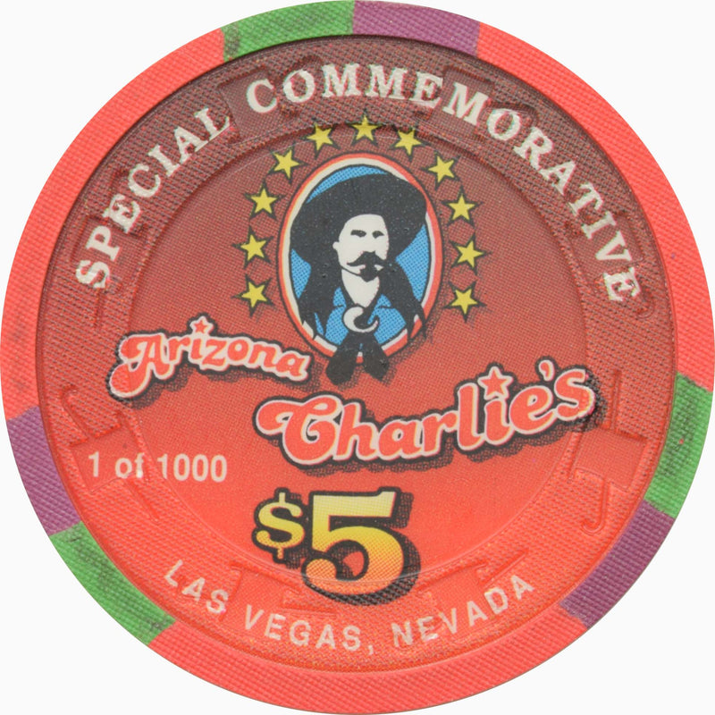 Arizona Charlie's Casino Las Vegas Nevada $5 Don Maynard Chip 1996