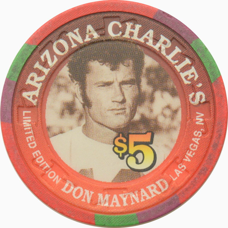 Arizona Charlie's Casino Las Vegas Nevada $5 Don Maynard Chip 1996