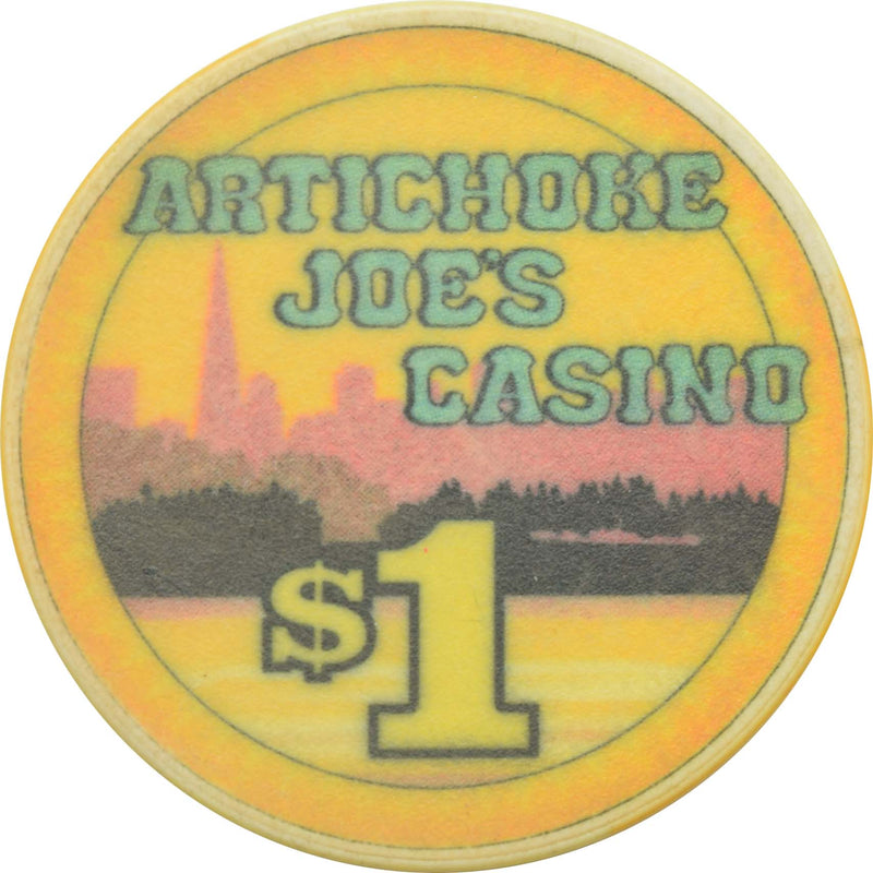 Artichoke Joe's Casino San Bruno California $1 Chip