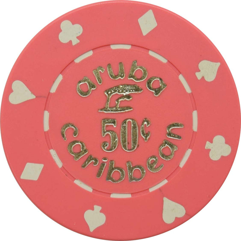 Aruba Caribbean Casino Palm Beach Aruba 50 Cent Chip