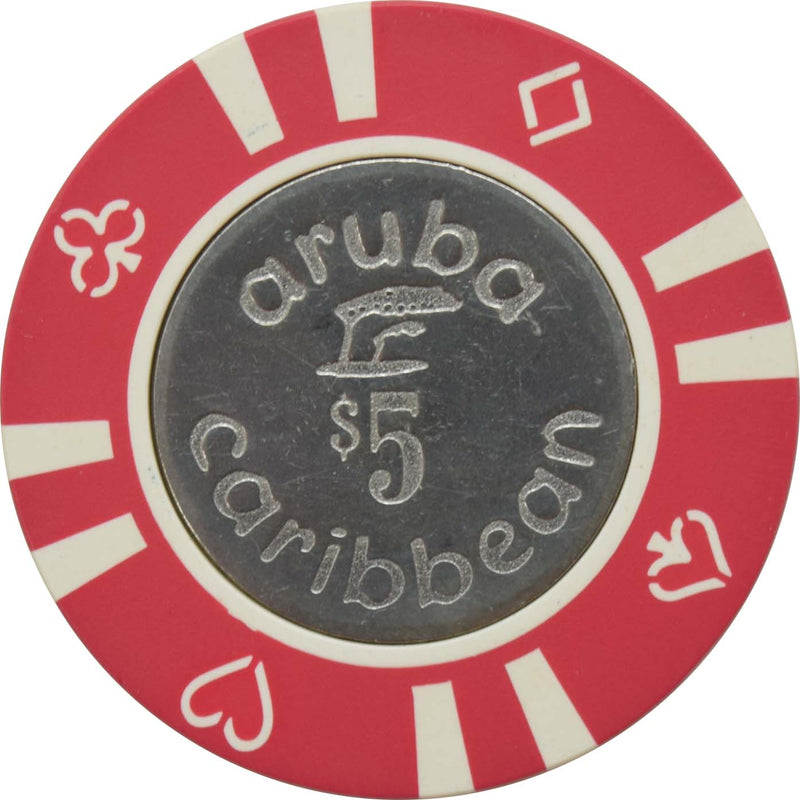 Aruba Caribbean Casino Palm Beach Aruba $5 Chip