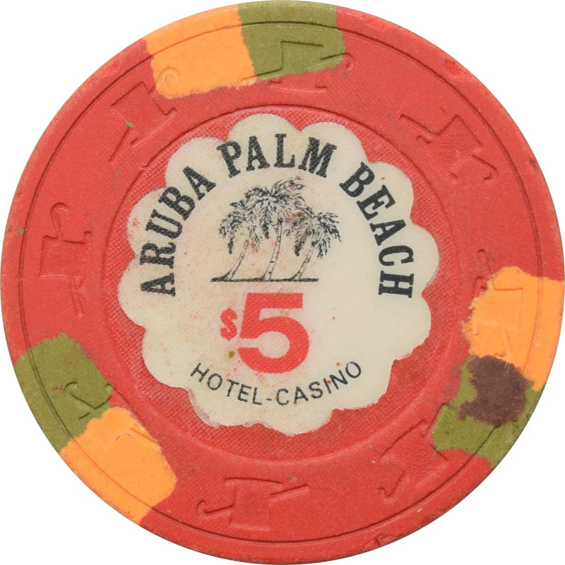 Aruba Palm Beach Casino Palm Beach Aruba $5 Chip