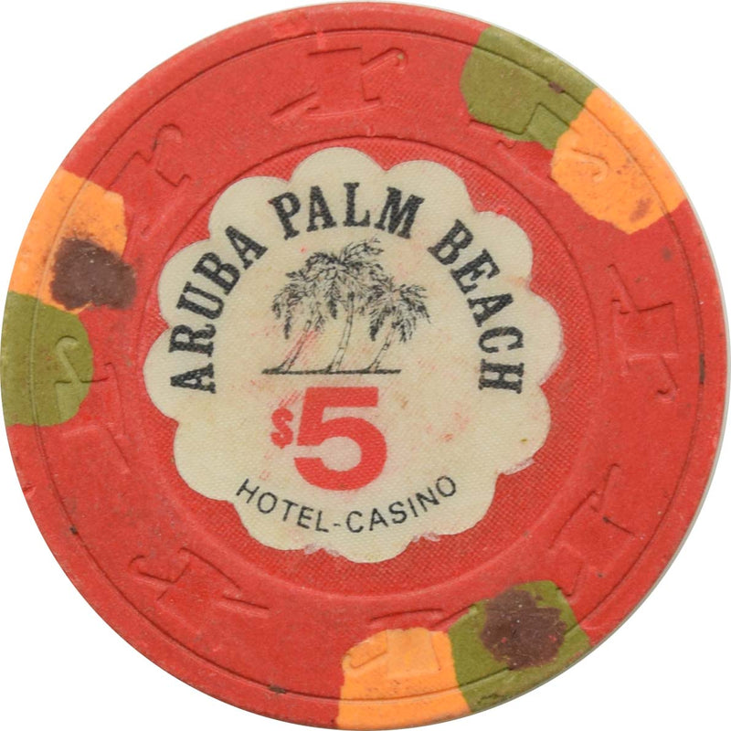 Aruba Palm Beach Casino Palm Beach Aruba $5 Chip