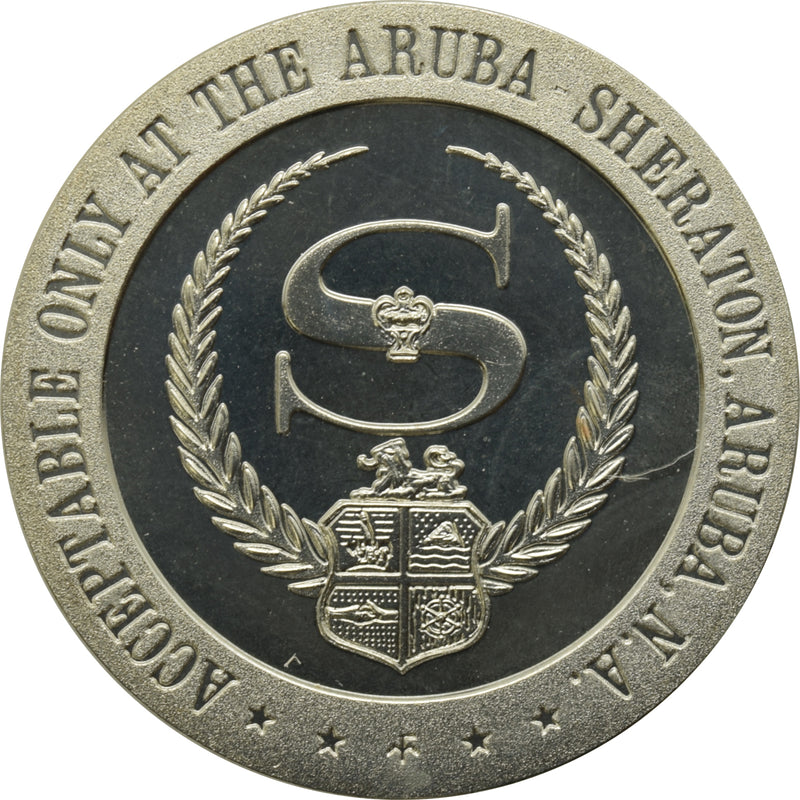 Aruba Sheraton Casino Palm Beach Aruba $1 Token 1968