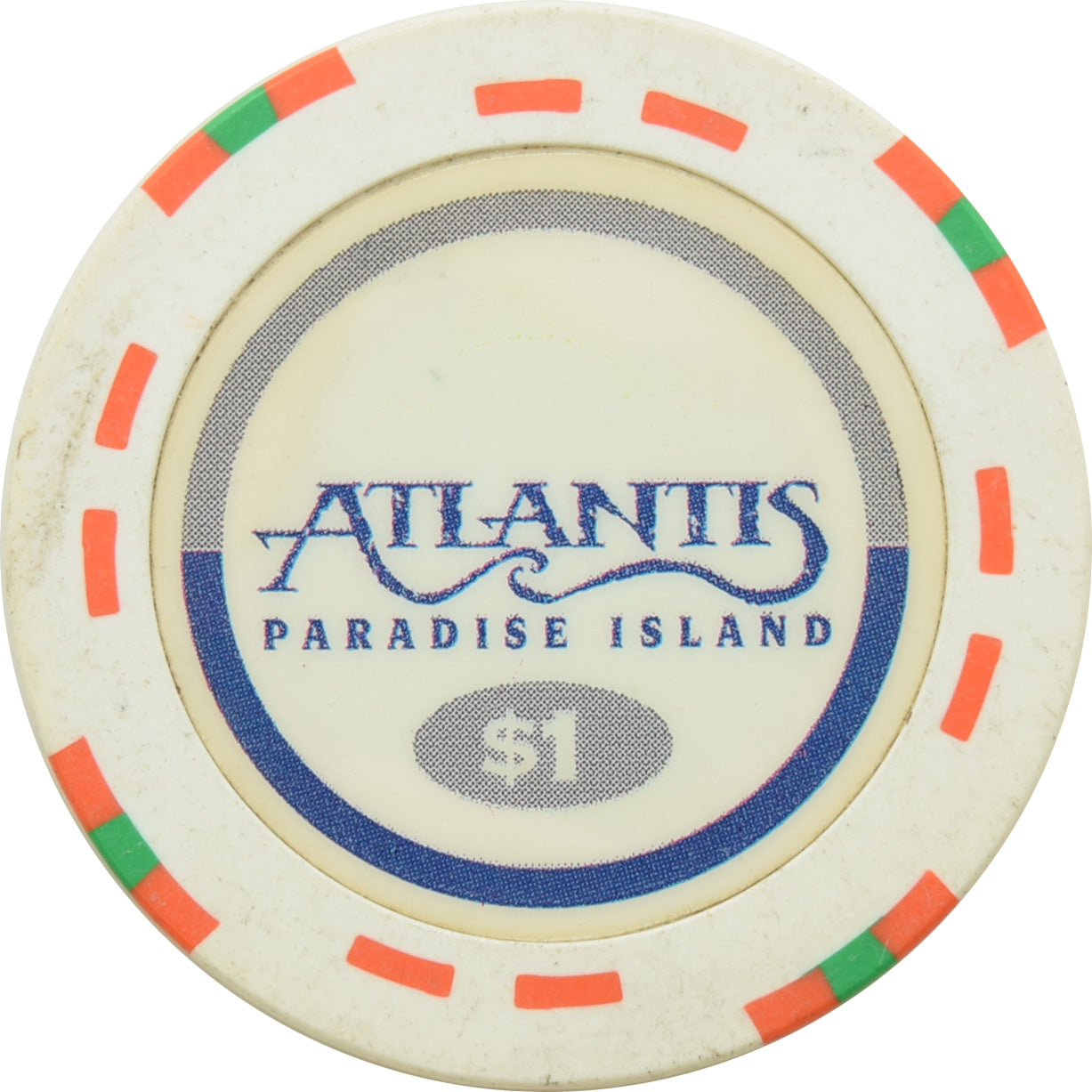 Atlantis Casino Paradise Island Bahamas $1 Chip