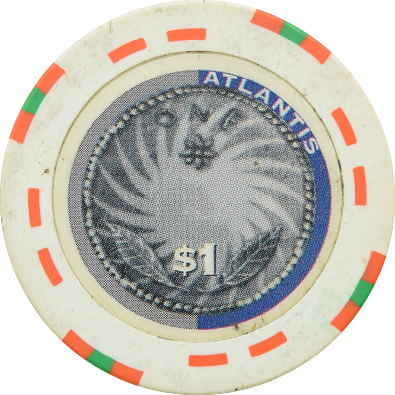 Atlantis Casino Paradise Island Bahamas $1 Chip