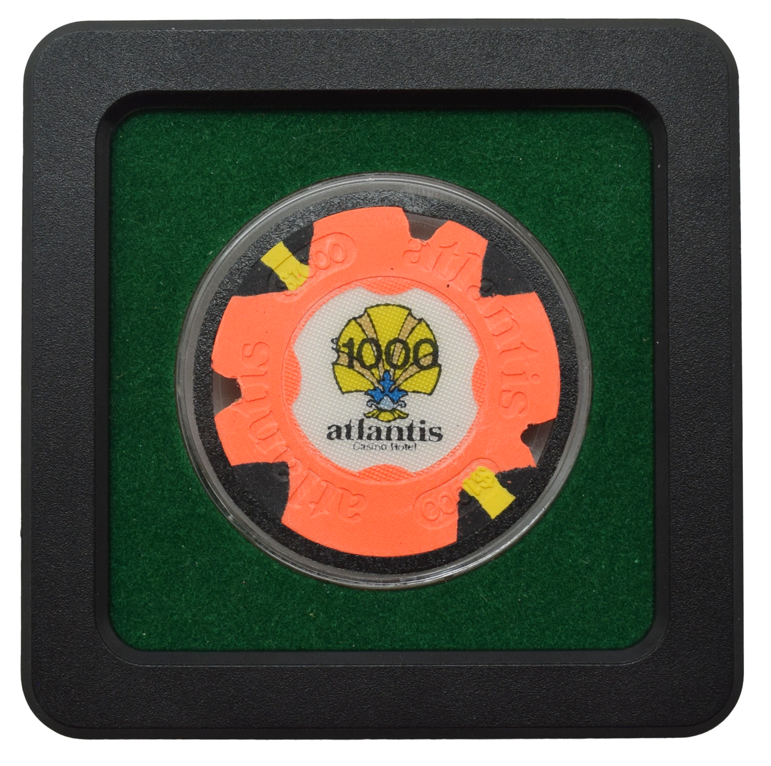 Atlantis Casino Atlantic City New Jersey $1000 Prototype Notched 43mm Chip