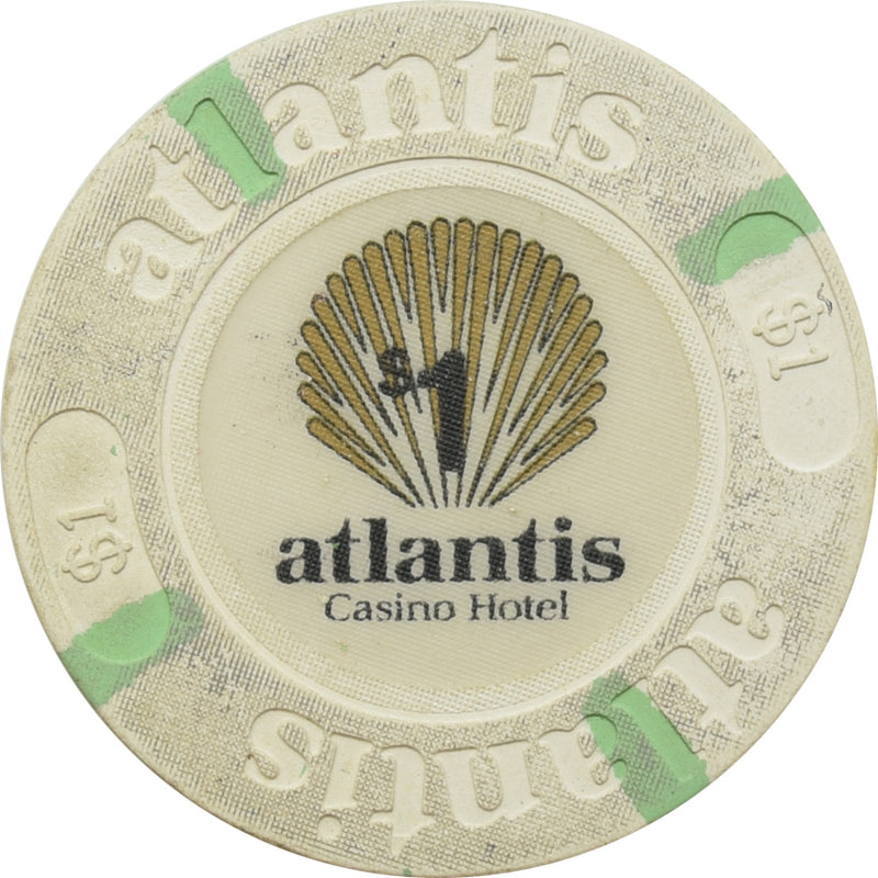 Atlantis Casino Atlantic City NJ $1 Chip
