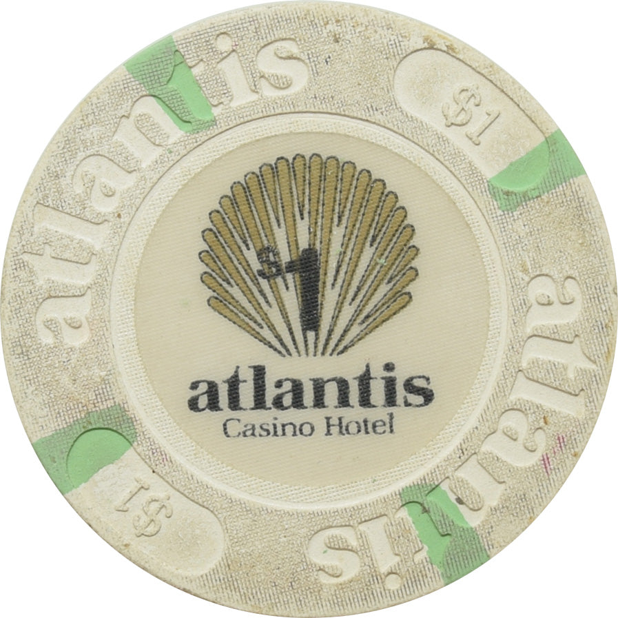 Atlantis Casino Atlantic City NJ $1 Chip