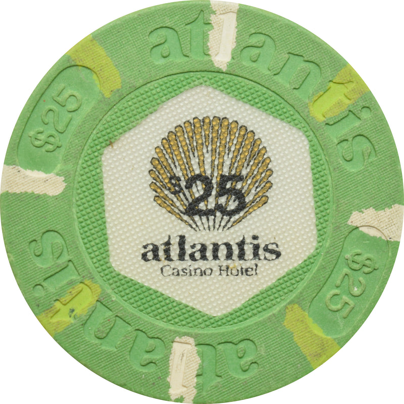 Atlantis Casino Atlantic City New Jersey $25 Chip