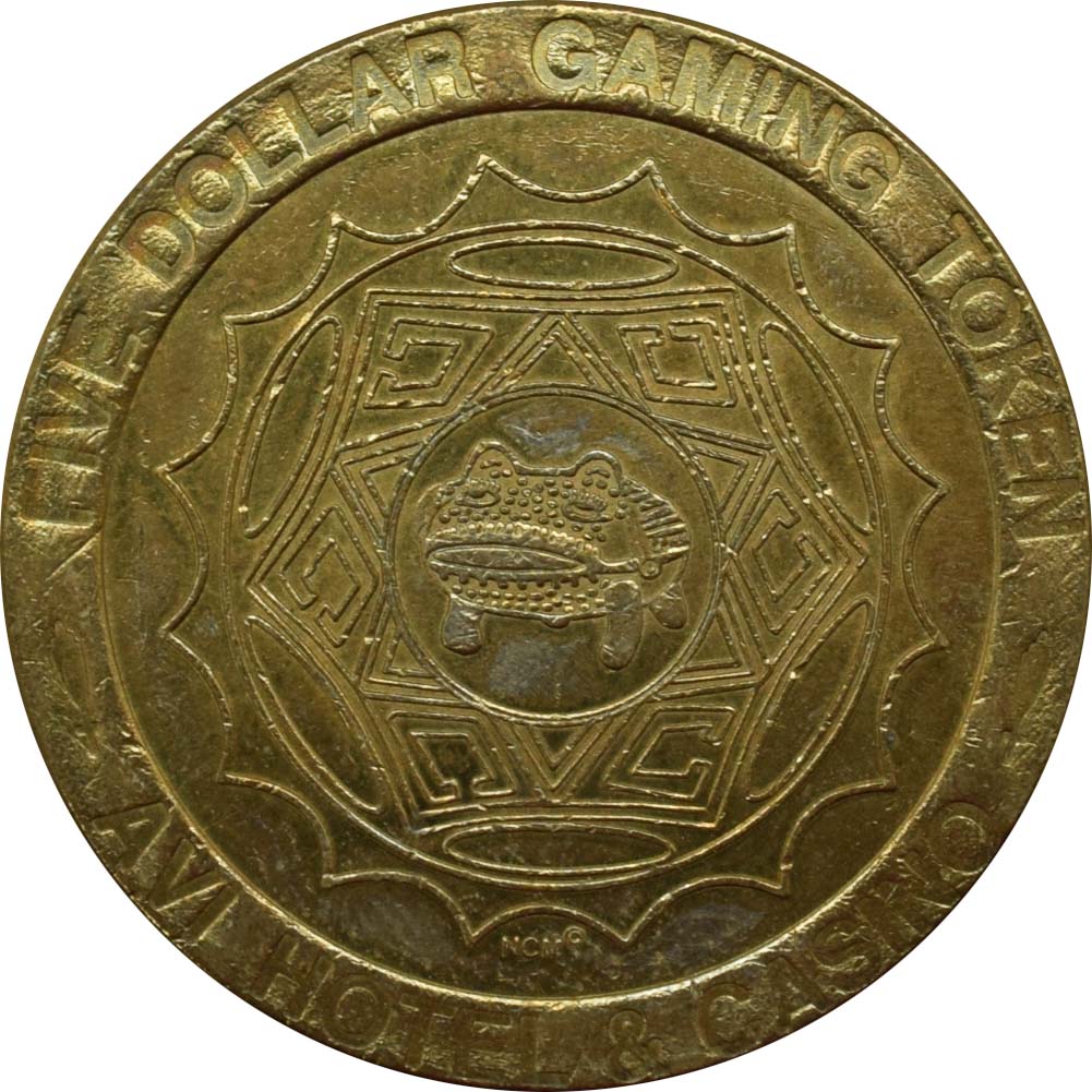 AVI Casino Laughlin Nevada $5 Token 1995