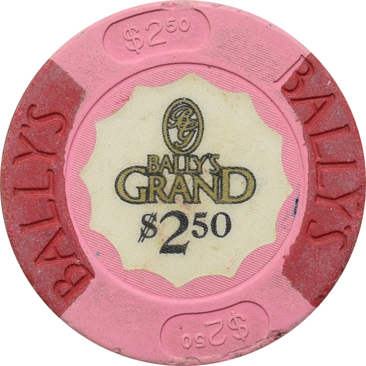 Bally's Grand Casino Atlantic City New Jersey $2.50 Chip