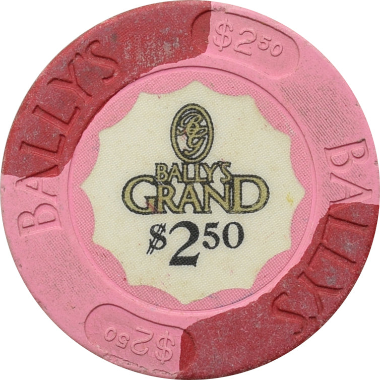 Bally's Grand Casino Atlantic City New Jersey $2.50 Chip