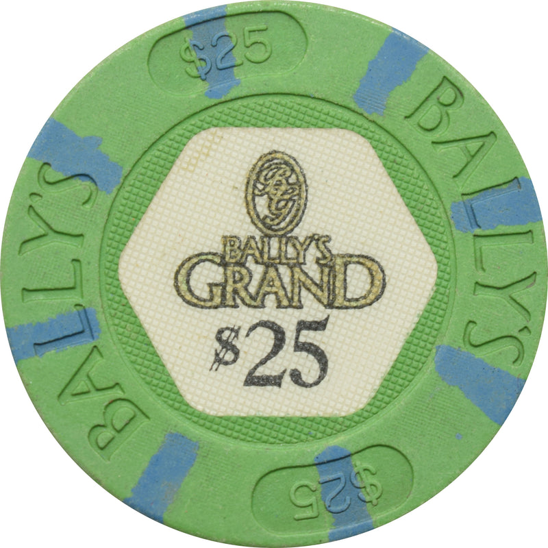 Bally's Grand Casino Atlantic City New Jersey $25 Chip
