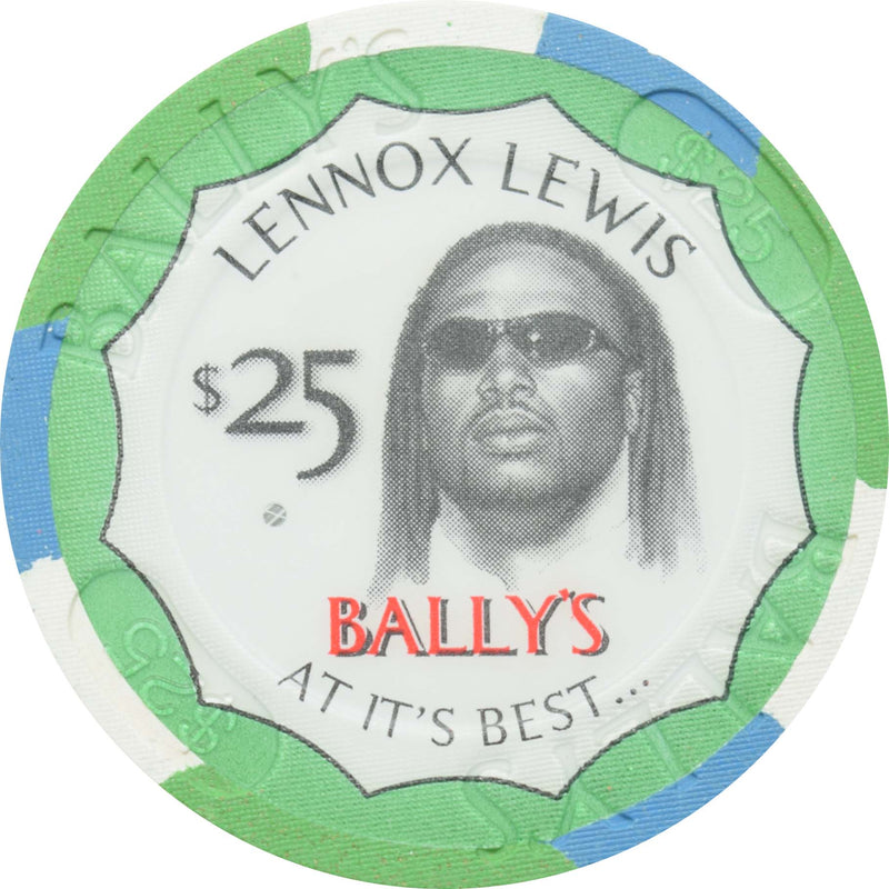 Bally's Casino Las Vegas Nevada $25 Lennox Lewis Chip 1999