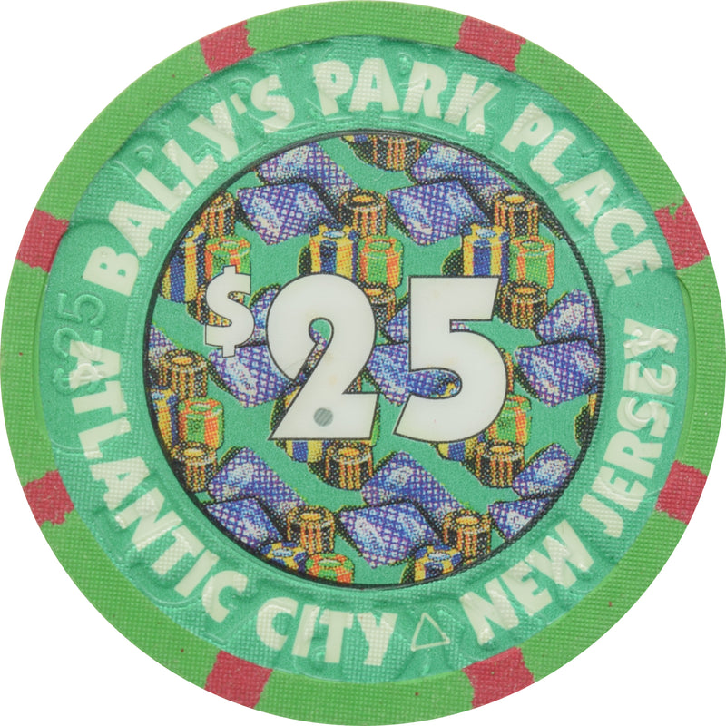 Bally's Park Place Casino Atlantic City New Jersey $25 Chip (Oversized Inlay)