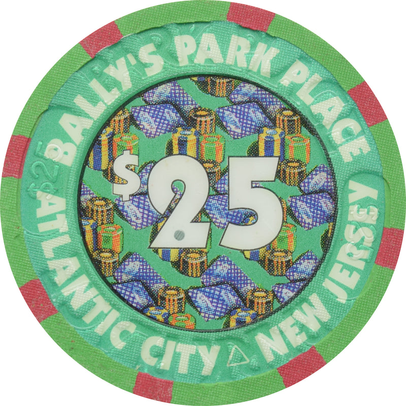 Bally's Park Place Casino Atlantic City New Jersey $25 Chip (Oversized Inlay)