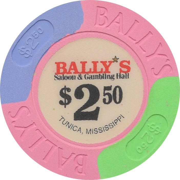 Bally's Casino Robinsonville/Tunica Mississippi $2.50 Chip