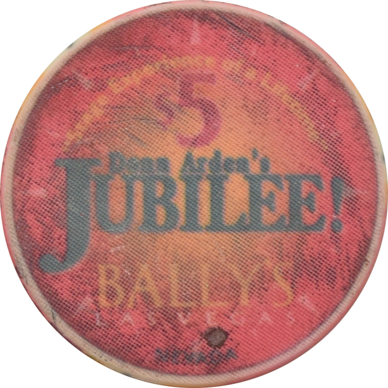 Bally's Casino Las Vegas Nevada $5 Dean Arden's Jubilee Chip 1995