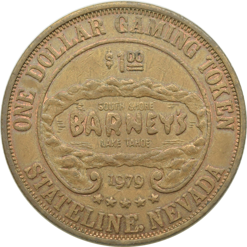 Barney's Casino Lake Tahoe NV $1 Token 1979