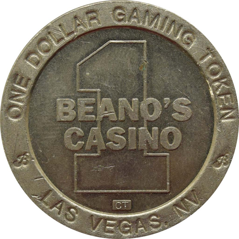 Beanos Casino Bar Grill Las Vegas Nevada $1 Token 1990