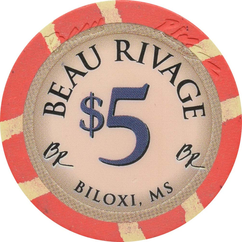 Beau Rivage Casino Biloxi Mississippi $5 Chip