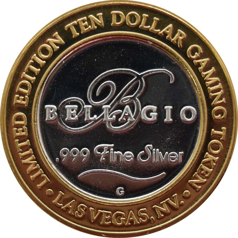 Bellagio Casino Las Vegas "Shadow Creek Hole 1" $10 Silver Strike .999 Fine Silver 2005