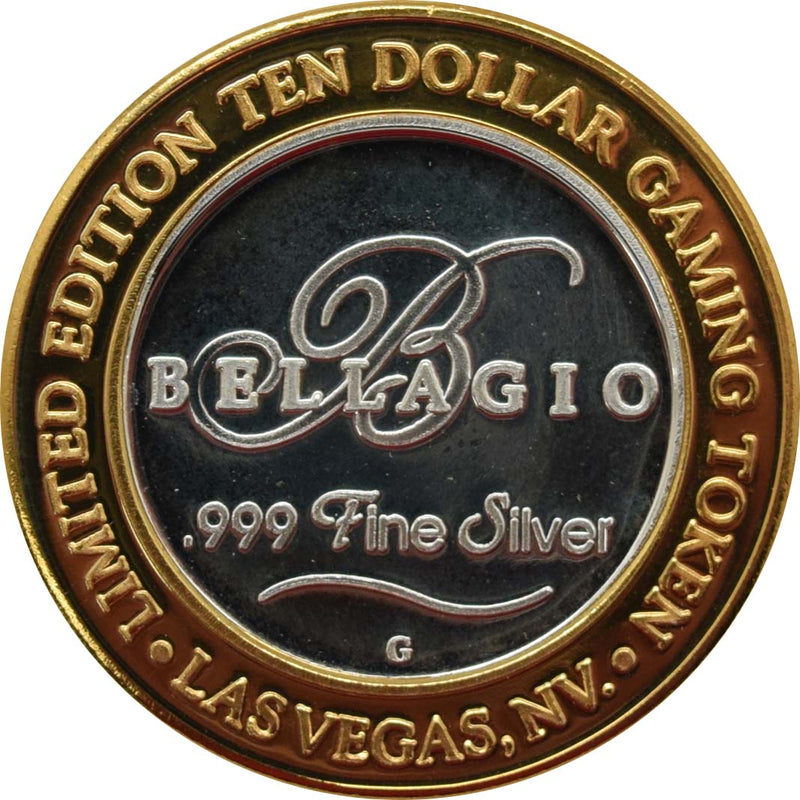 Bellagio Casino Las Vegas "Shadow Creek Hole 3" $10 Silver Strike .999 Fine Silver 2005