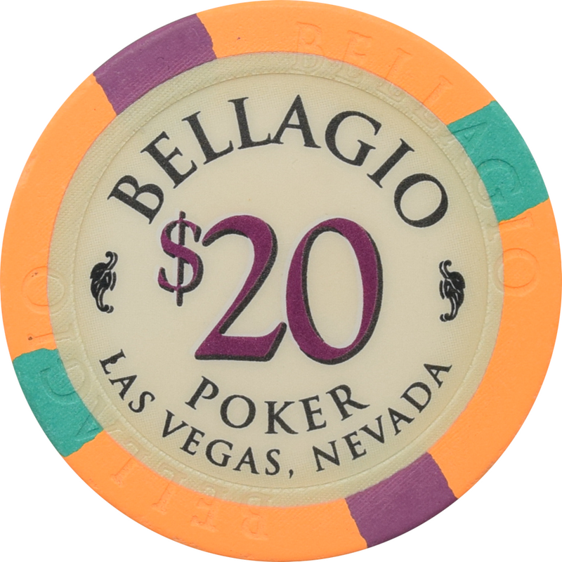 Bellagio Casino Las Vegas Nevada $20 Chip 1998