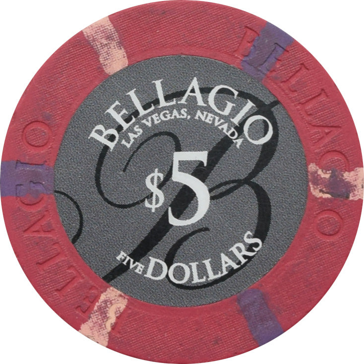Bellagio Casino Las Vegas Nevada $5 Chip 2008
