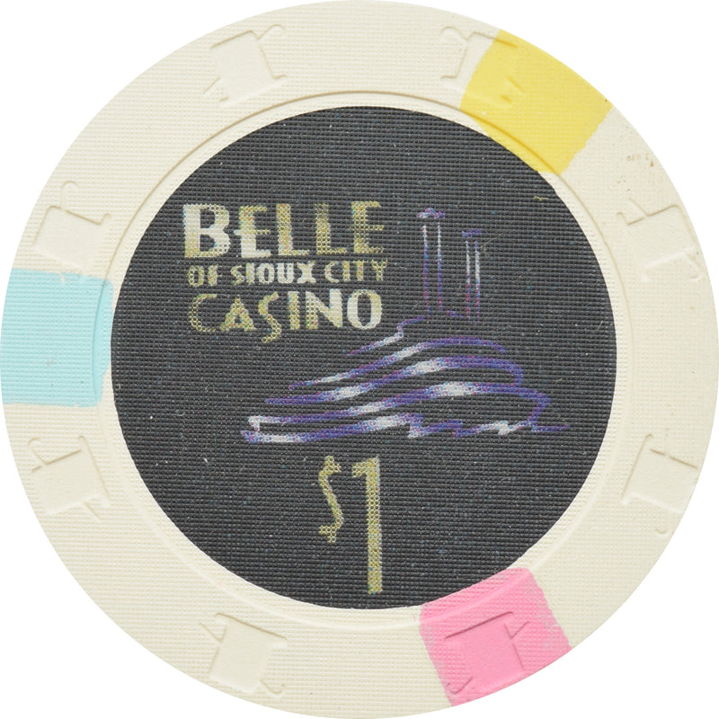 Belle of Sioux City Casino Sioux City IA $1 Chip
