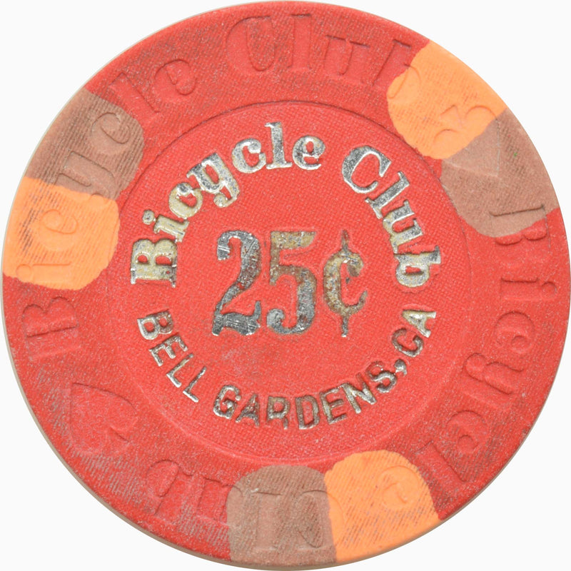 Bicycle Club Casino Bell Gardens California 25 Cent Chip