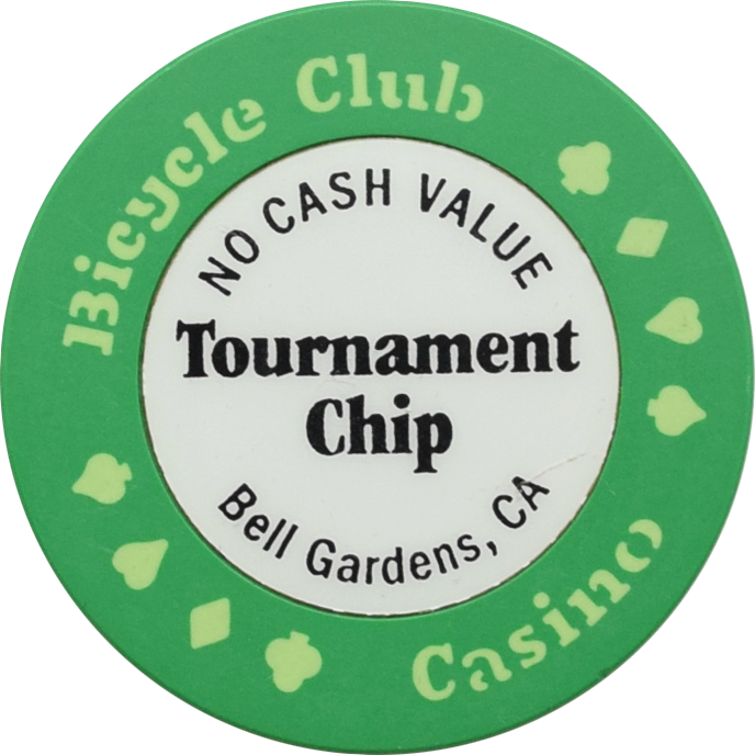 Bicycle Club Casino Bell Gardens California Green Tournament Chip
