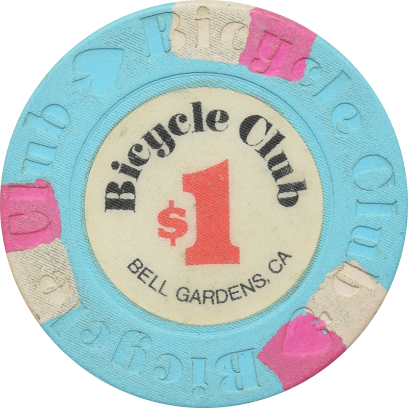 Bicycle Club Casino Bell Gardens California $1 Paulson Chip