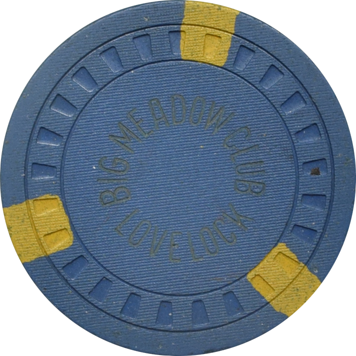 Big Meadow Club Casino Lovelock Nevada $10 Chip 1953
