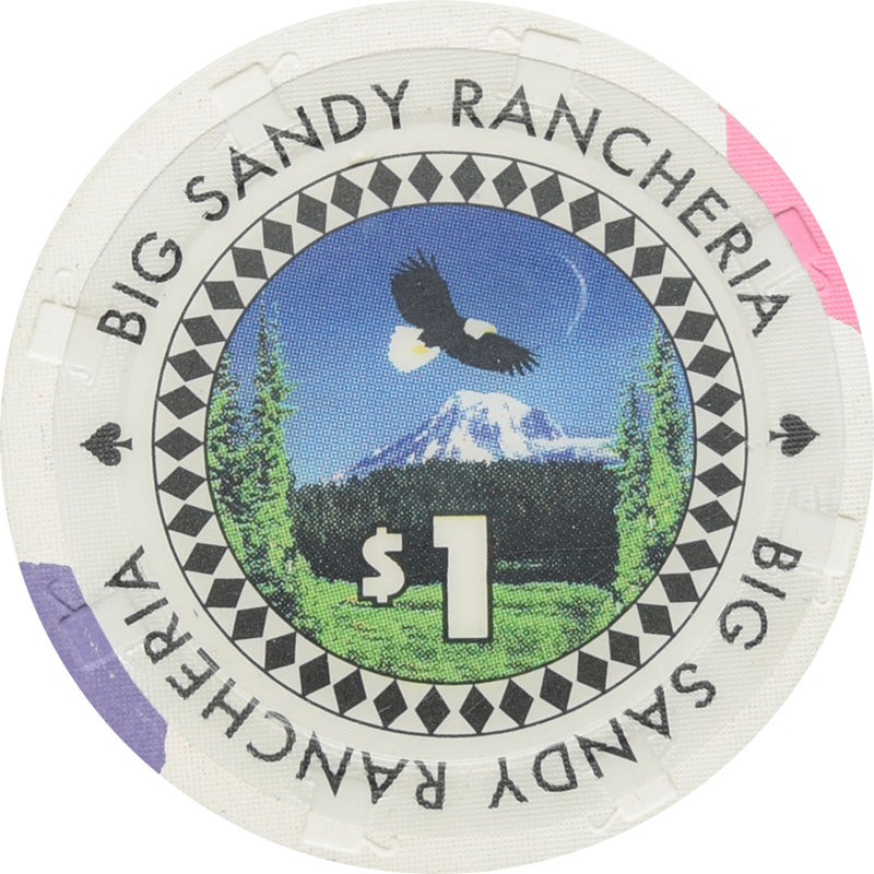 Big Sandy Rancheria Casino Auberry CA $1 Chip