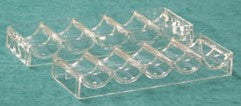 Chip tray Clear Acrylic, for 39mm chips (66.7mm & 67.7mm Insert) - Spinettis Gaming