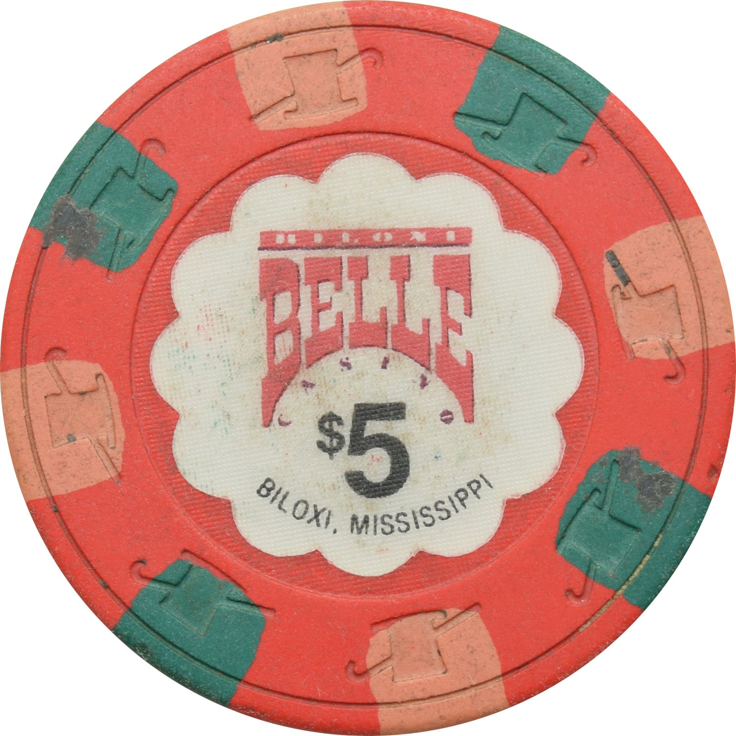 Biloxi Belle Casino Biloxi MS $5 Chip